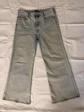MOTHER The Tomcat Roller Jeans Size 34 High Rise Wide Leg